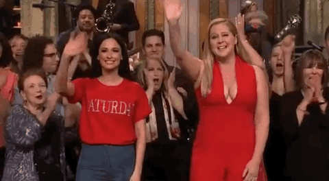 Waving Amy Schumer GIF by Saturday Night Live