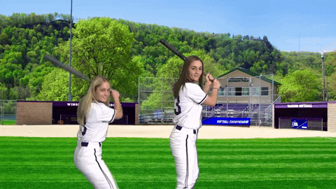 Warriors Softball GIF by WinonaStateATH