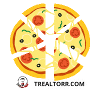 Real Estate Pizza Sticker by Trealtorr