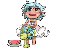 Sweating Water Melon Sticker by Jin