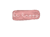 raelynnco pink white be happy color swatch Sticker