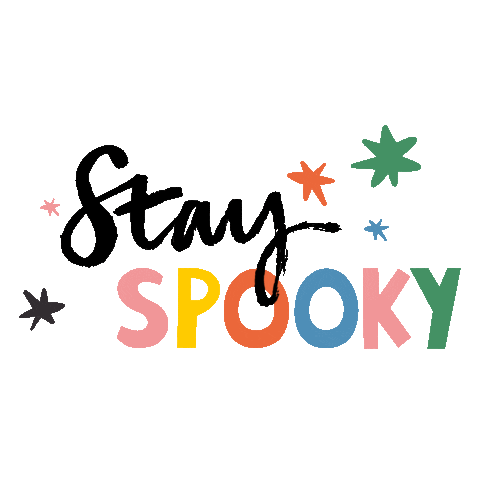 happygoluckydesign halloween zoe wodarz happy go lucky stay spooky Sticker