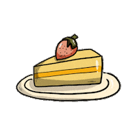 Cake Strawberry Sticker