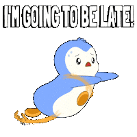 On My Way Running Sticker by Pudgy Penguins