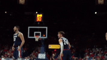 GonzagaBulldogs celebration basketball high five gonzaga GIF