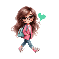 aduanstudio girl kawaii vintage sketch Sticker
