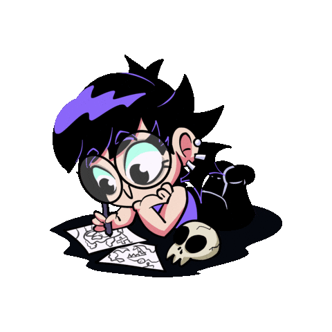 Artist Drawing Sticker