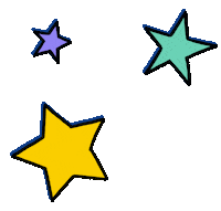 Yellow Star Space Sticker by Grace Mandeville