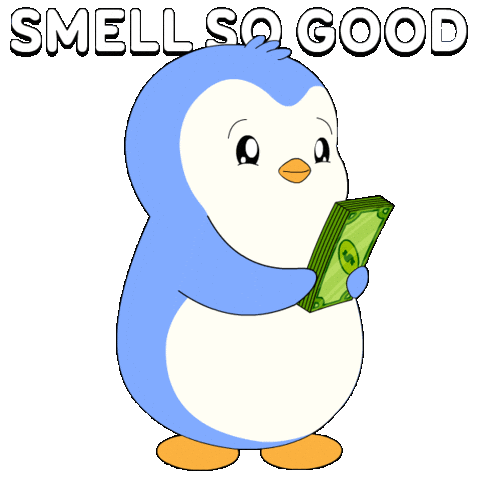 Money Love Sticker by Pudgy Penguins