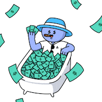 Make It Rain Money Sticker by Kwantel