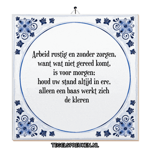 Humor Stand Sticker by Tegelspreuken.nl