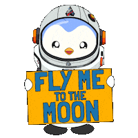 Lets Go Space Sticker by Pudgy Penguins