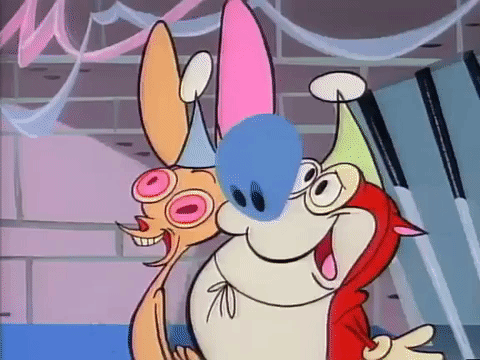 ren and stimpy nicksplat GIF