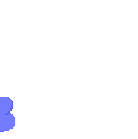 Click Blue Cat Sticker by Lorine Kirk
