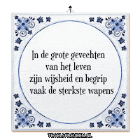 Wijsheid Spreuk Sticker by Tegelspreuken.nl