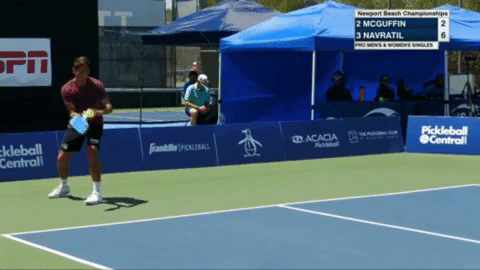 fishwrists giphygifmaker pickleball pickleball serve GIF