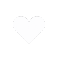 White Heart Sticker