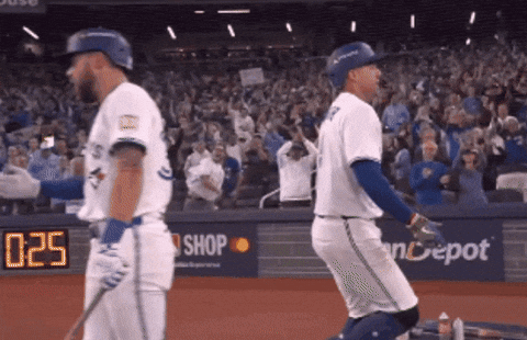 Home Run Celebration GIF by Toronto Blue Jays