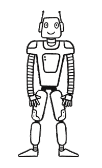 Robot Ai Sticker by KI-Campus