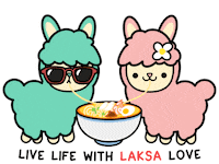 Singapore Llama Sticker by Our Hawker Culture