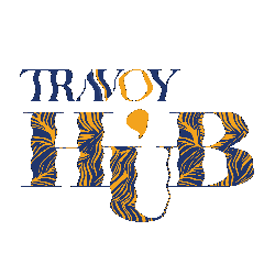 Travoyhub Sticker by BLVCKEDITIONS