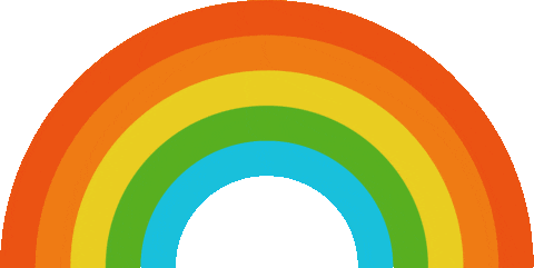 Rainbow Sun Sticker by Free & Easy