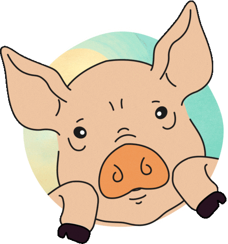 Pig Sanctuary Sticker by Generación Vegana