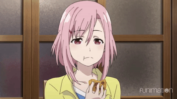 sakura quest eating GIF by Funimation