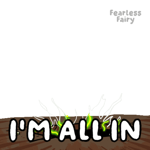 Commit All In Sticker by VeeFriends