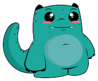 Monster Gino Sticker by pipones nutrición infantil
