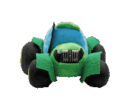 Autoplush cars plushie john deere plush toy Sticker