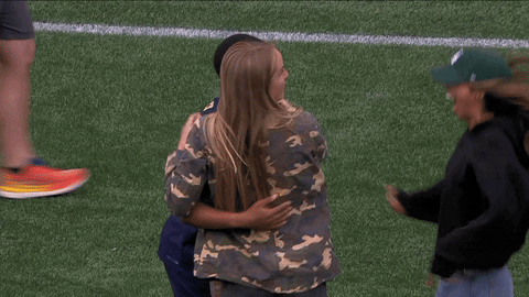 Womens Soccer Hug GIF by National Women's Soccer League