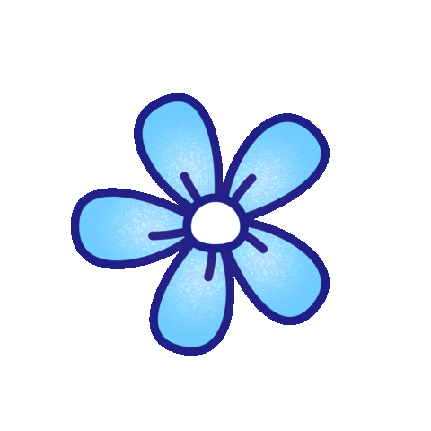 emmagilberg giphyupload blue flower floral Sticker