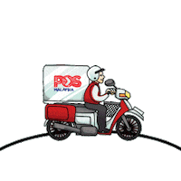 On The Way Thank You Sticker by Pos Malaysia