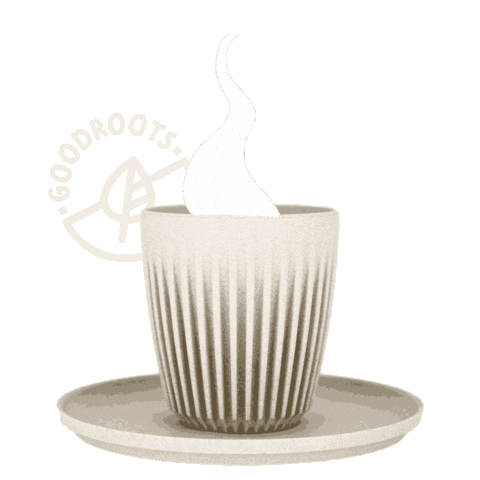 goodroots giphyupload coffee steam worcester Sticker