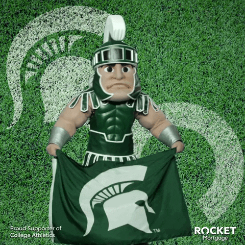 Go Green Michigan Football GIF by Rocket Mortgage