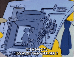 Season 2 Isolation Chamber GIF by The Simpsons