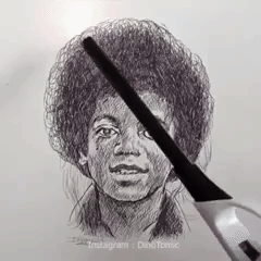 mj art disappearing GIF