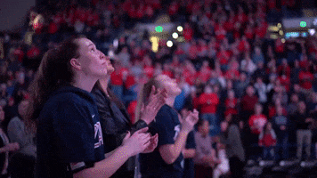 Basketball Clap GIF by Gonzaga Bulldogs