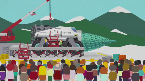 machine crane GIF by South Park 