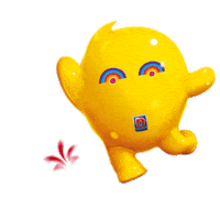 NipponPaintMalaysia jumping fireworks nippon blobby Sticker