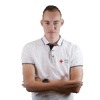 Red Cross No Sticker by Rode Kruis Nederland