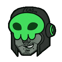 Artful_Cas rust tlt the living tombstone tombsona Sticker