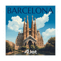 Sagrada Familia Barcelona Sticker by AJet