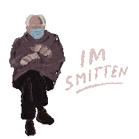 Feel The Bern Art Sticker by BrittDoesDesign