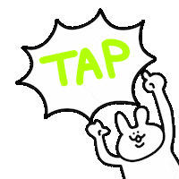 Rabbit Tap Sticker