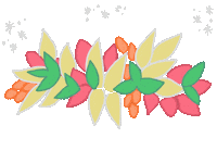 Flowers Hawaii Sticker by Design Jord