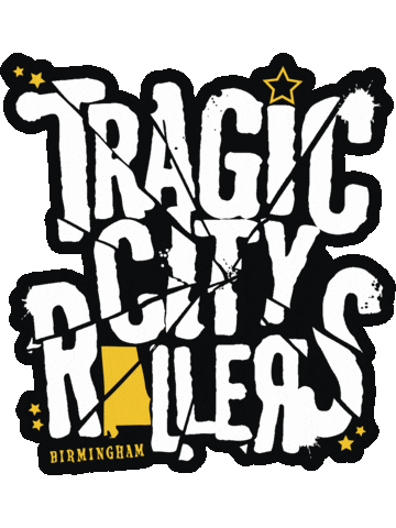 TragicCityRollers roller derby tcr tragic wftda Sticker