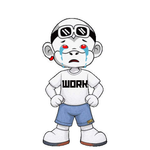 Stressed Work Sticker by Zhot