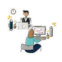 Work Working Sticker by Yerba Mate Argentina